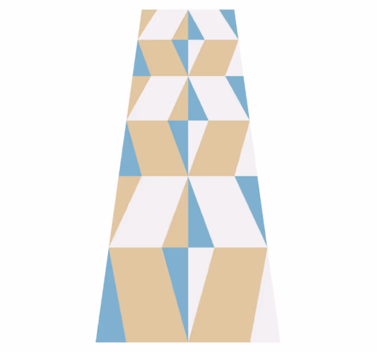 Geometriset minimalistiset muodot toimiston vinyylimatto - Tenstickers