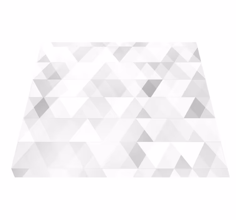 Vinyylimatto makuuhuoneeseen geometriset harmaat kolmiot - Tenstickers