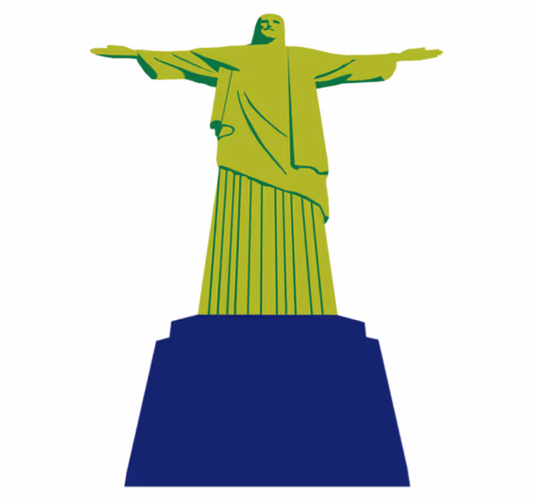 Cristo redentor vinyylimatto makuuhuoneeseen - Tenstickers