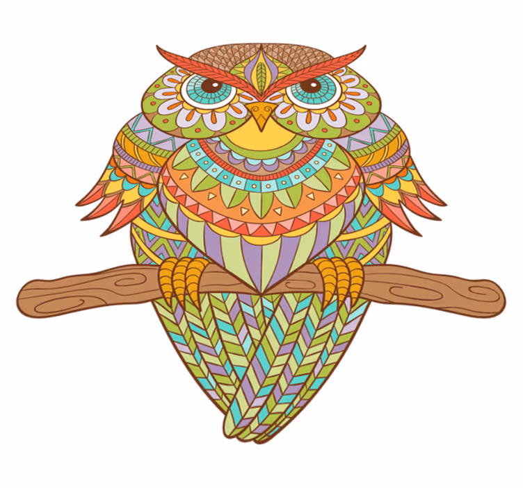 Ave huichol vinyylimatto makuuhuoneeseen - Tenstickers