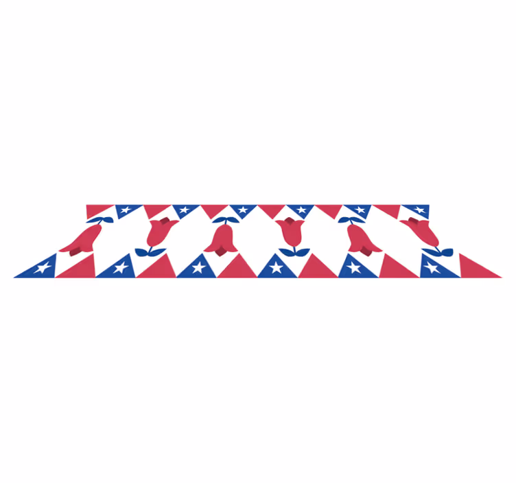 Vinyylimatto makuuhuoneeseen copihue-mallilla - Tenstickers