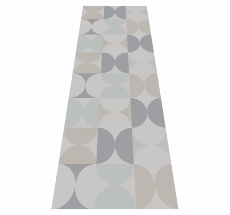 Skandinavia vinyylimatto pastellivärinen geometrinen kuvio - Tenstickers