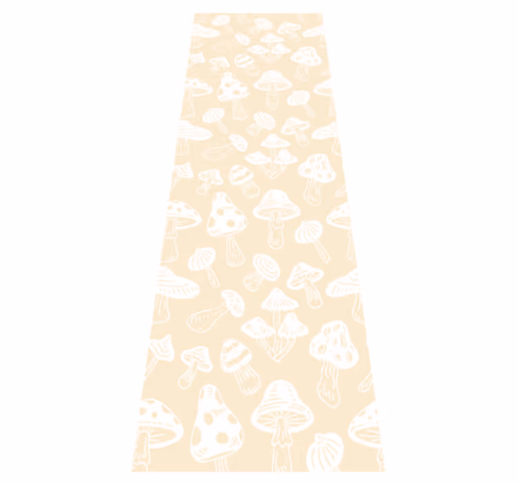 Beige sieni kuviointi luonto vinyylimatto - Tenstickers