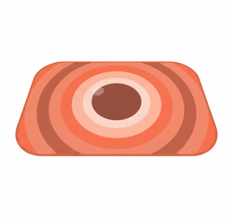 Terra rosa moderni vinyylimatto - Tenstickers