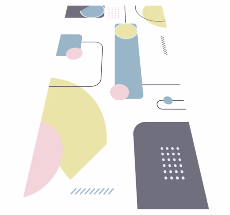 Moderni vinyylimatto pastelligeometrinen tausta - Tenstickers