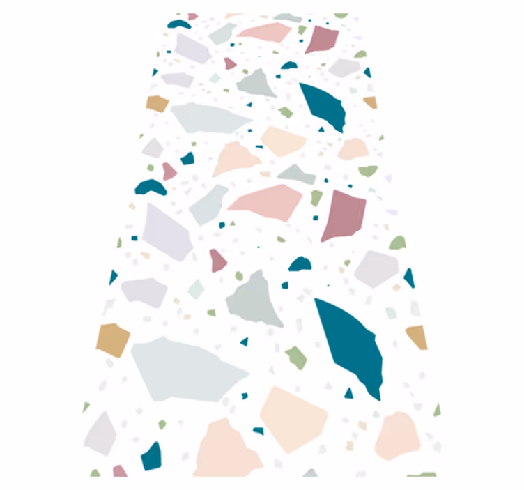 Välimerellinen terrazzo-kuvio vinyylimatto - Tenstickers