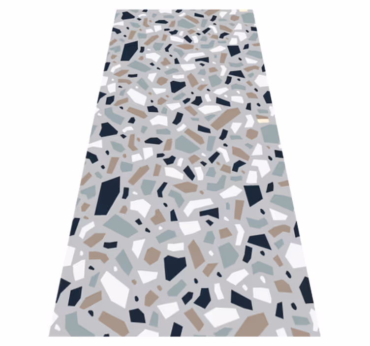 Neutraalit värit terrazzo-kuvio vinyylimatto - Tenstickers