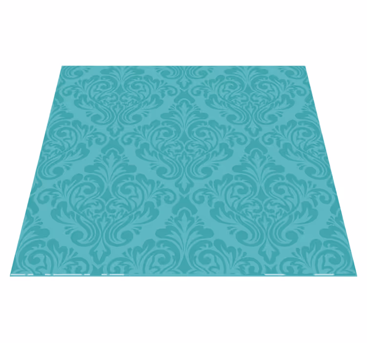 Damask vintage vinyylimatto - Tenstickers
