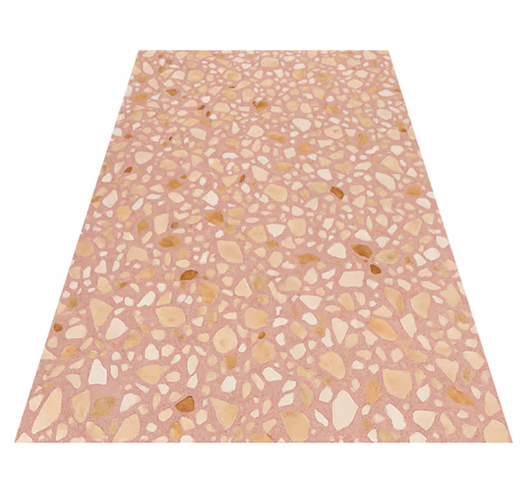 Ruusu maan terrazzo tekstuuri vinyylimatto - Tenstickers