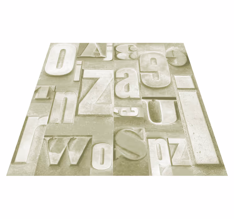 3d teollinen tyyli vinyylimatto - Tenstickers
