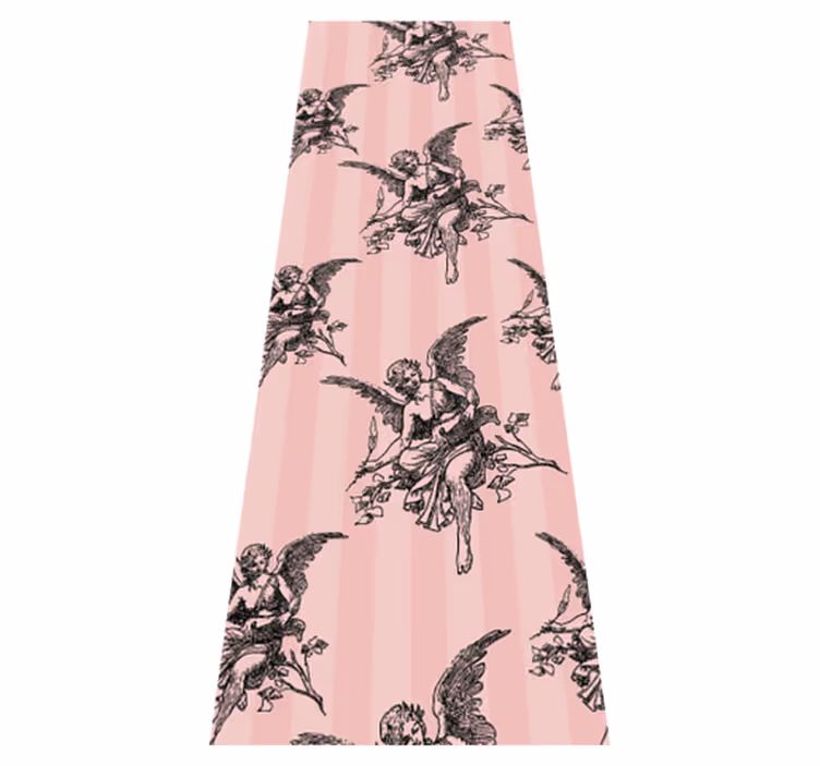 Vintage vinyylimatto toile de jouy -kuosisuunnittelu - Tenstickers