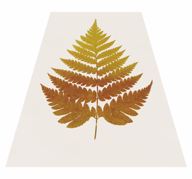 Kukka vinyylimatto kultainen sananjalkalehti - Tenstickers