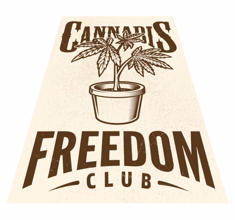 Lauseke vinyylimatto kannabisklubi - Tenstickers