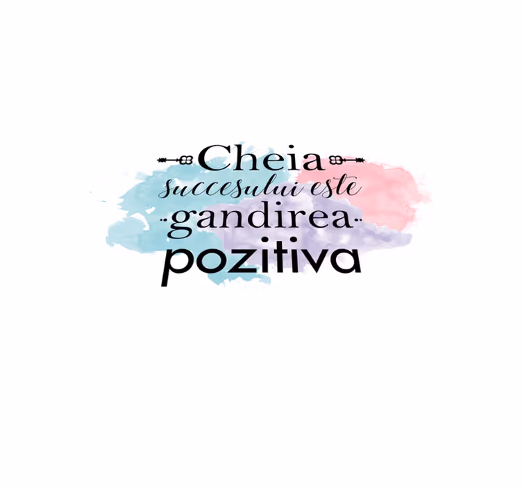 Lauseke vinyylimatto positiivinen ajattelu - Tenstickers