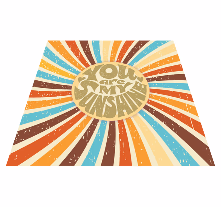 Olet aurinkoni vinyylimatto - Tenstickers