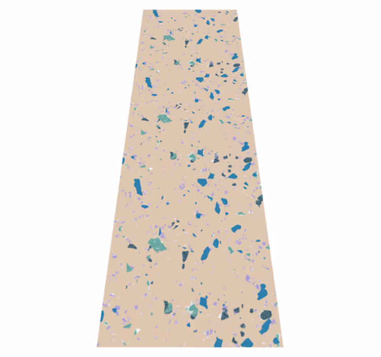 Värikäs terrazzo-kivivinyylimatto - Tenstickers