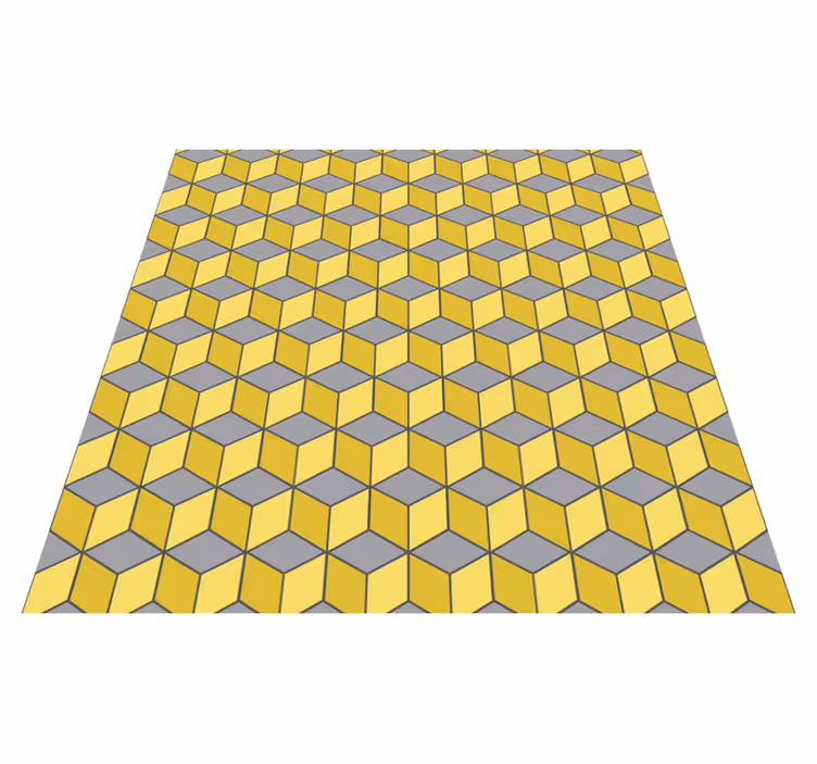 Pantone neliöt geometrinen vinyylimatto - Tenstickers