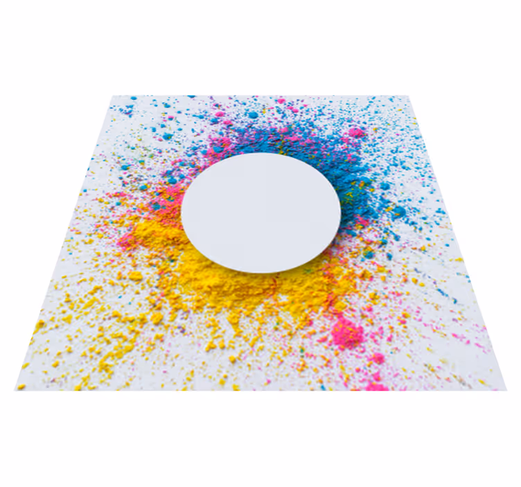 Ympyräroiske geometrinen vinyylimatto - Tenstickers