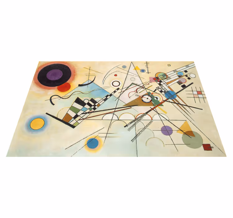 Upeat geometriset taidekuviot vinyylimatto - Tenstickers
