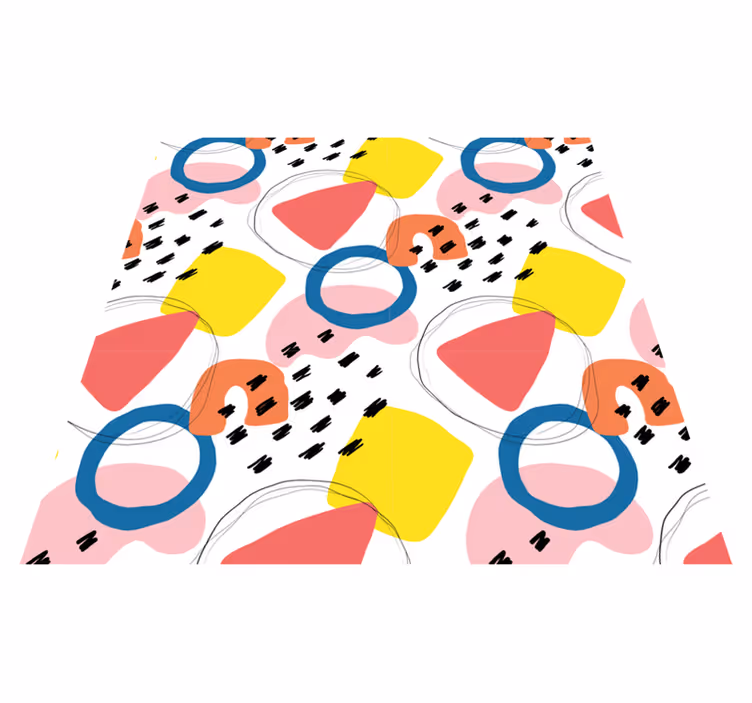Maalaustaidegeometrinenkuvioinenvinyylimatto - Tenstickers