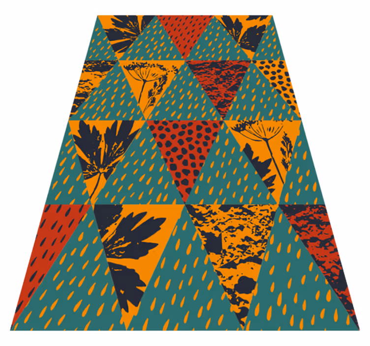 Sateen geometrinen taide vinyylimatto - Tenstickers