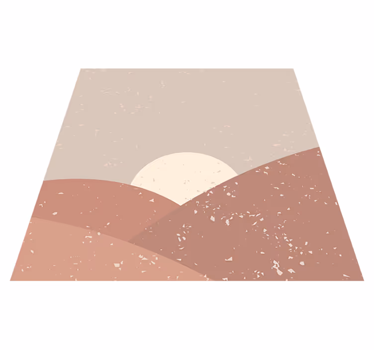 Geometrinen vinyylimatto aamukajo - Tenstickers