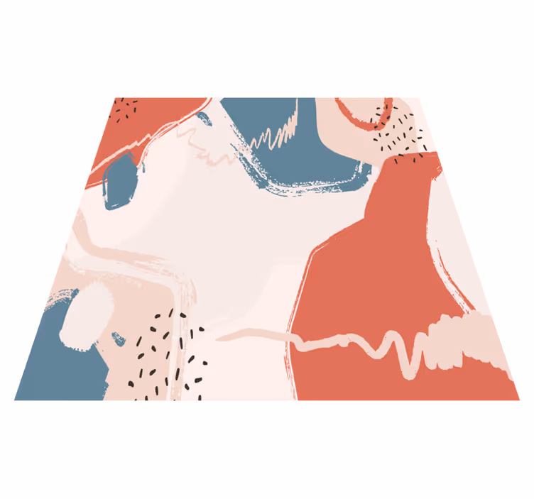 Abstraktit seinätaidekuviot geometrinen vinyylimatto - Tenstickers