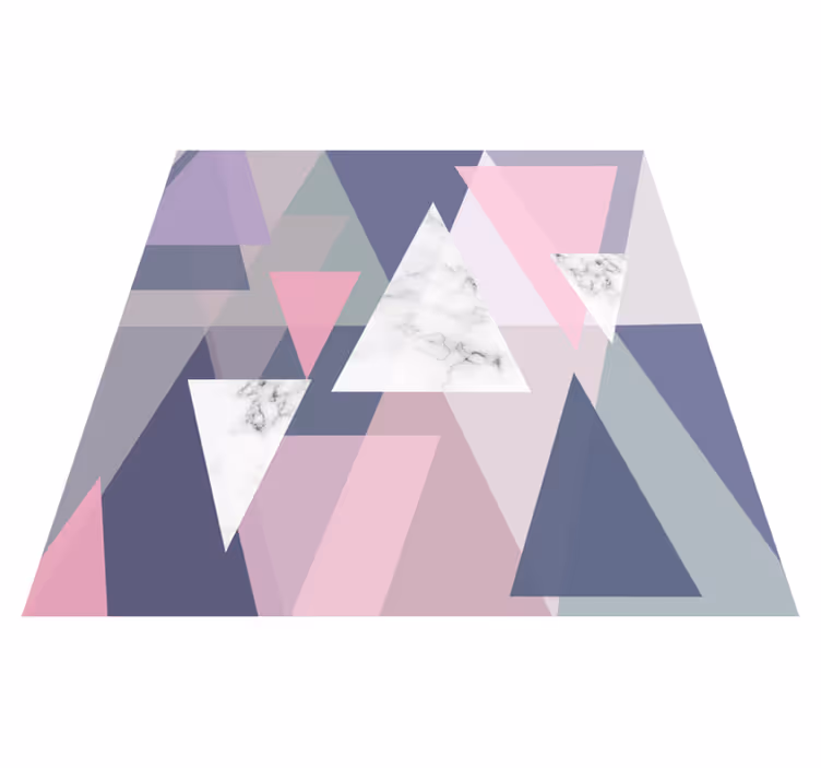 Geometrinen vinyylimatto kolmiot 3d-seinätaide - Tenstickers