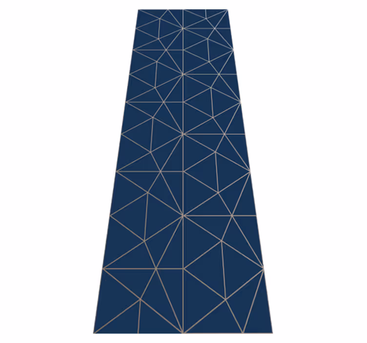 Olohuoneen vinyylimatto geometrinen kolmio-prisma - Tenstickers