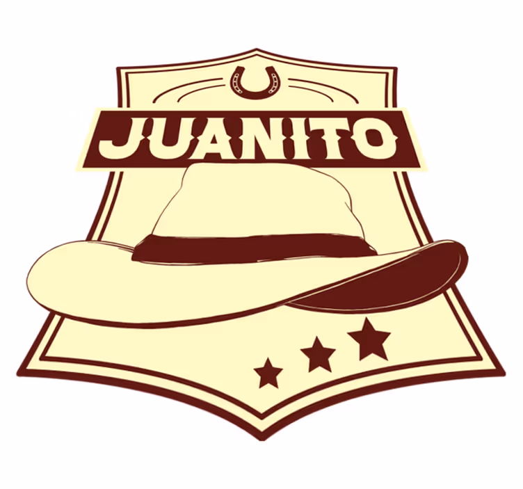 Ruskea vinyylimatto cowboyhattu nimellä nevera - Tenstickers