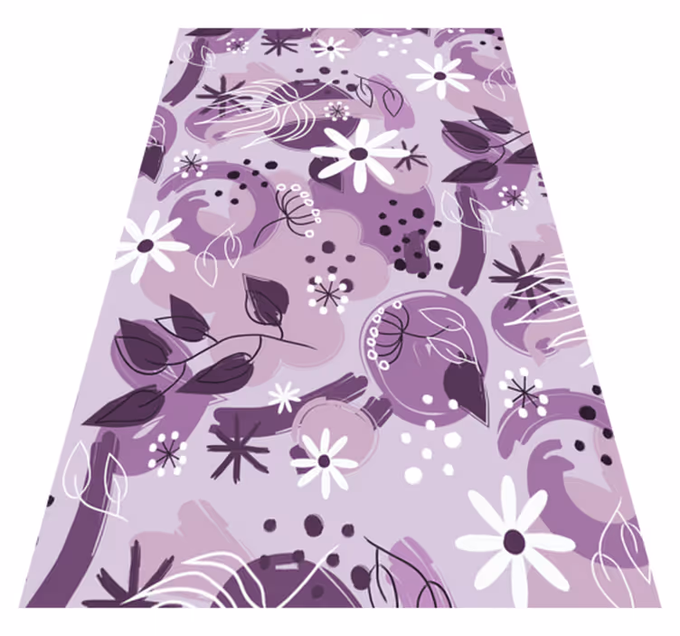 Eri violetit kukat vinyylimatto - Tenstickers