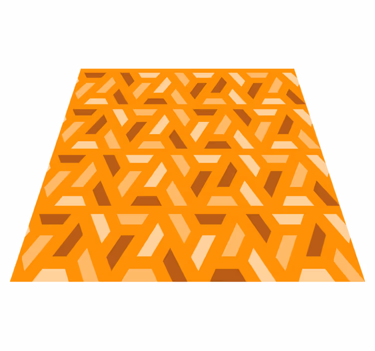 Oranssi vinyylimatto geometriset oranssit sävyt - Tenstickers