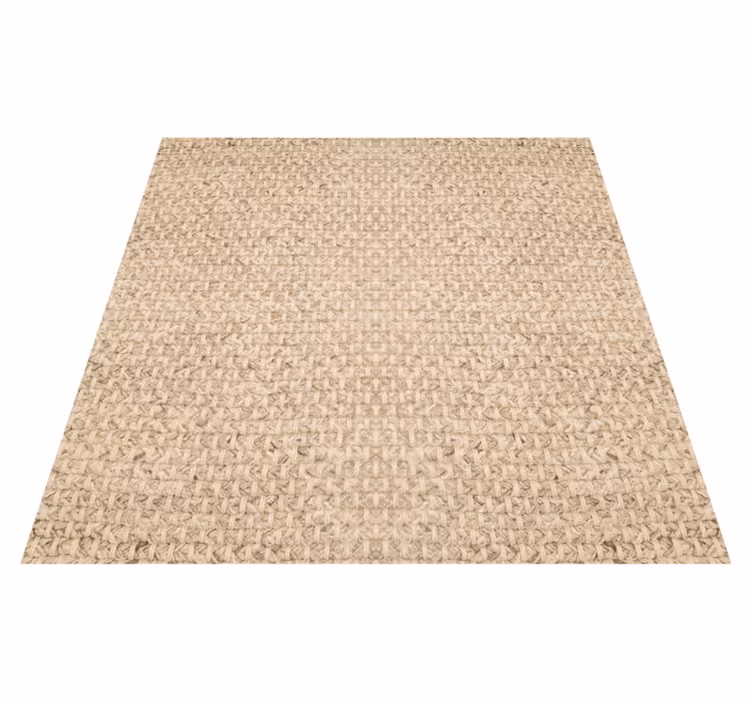 Beige kangasparvekkeen vinyylimatto - Tenstickers