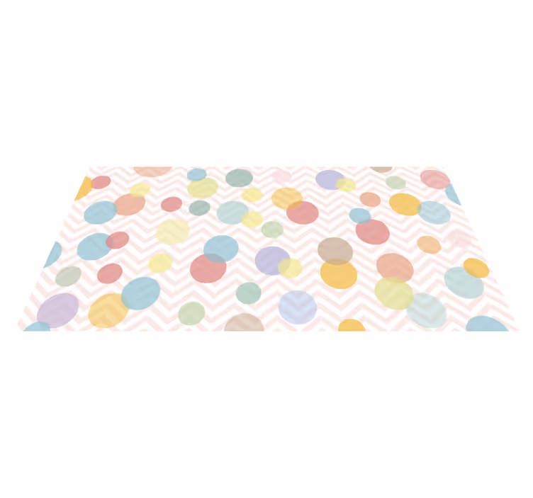Polka dots pastellisävyt vauvoille vinyylimatto - Tenstickers