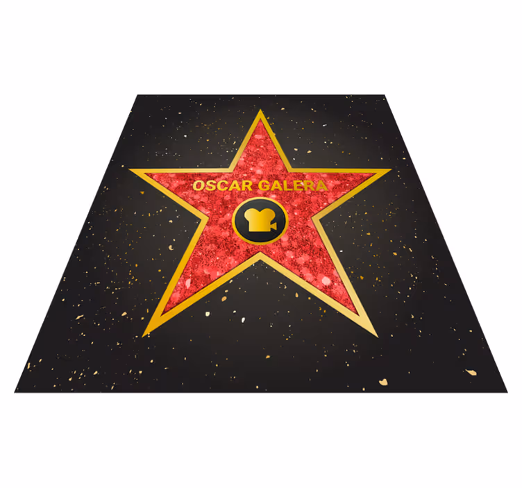 Muokattavissa oleva hollywood-tähden vinyylimatto - Tenstickers