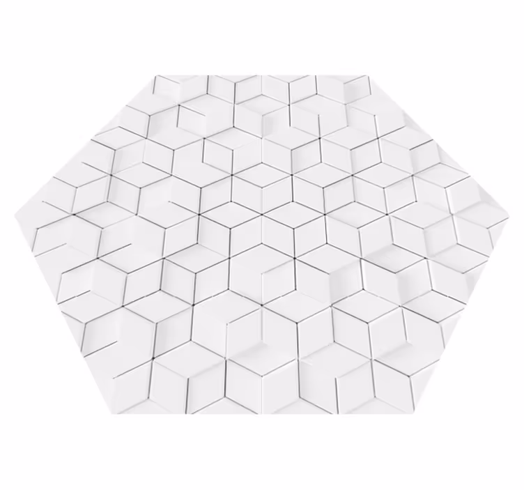 Minimalistinen geometrinen kuvio vinyylimatto olohuoneeseen - Tenstickers