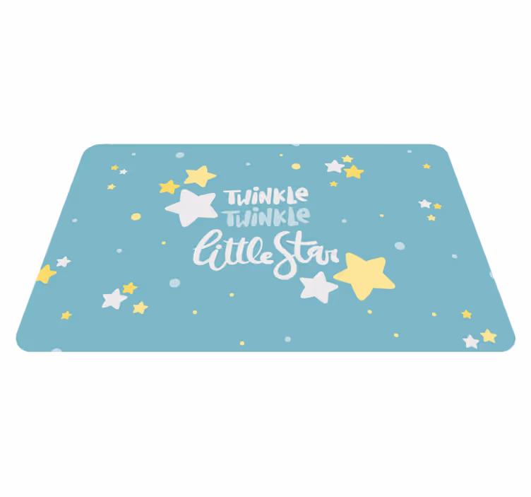 Ihana tähti twinkles vinyyli matto - Tenstickers