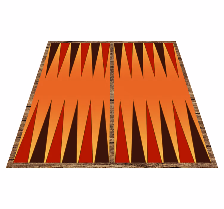 Hämmästyttävä backgammon-lautapelin vinyylimatto - Tenstickers