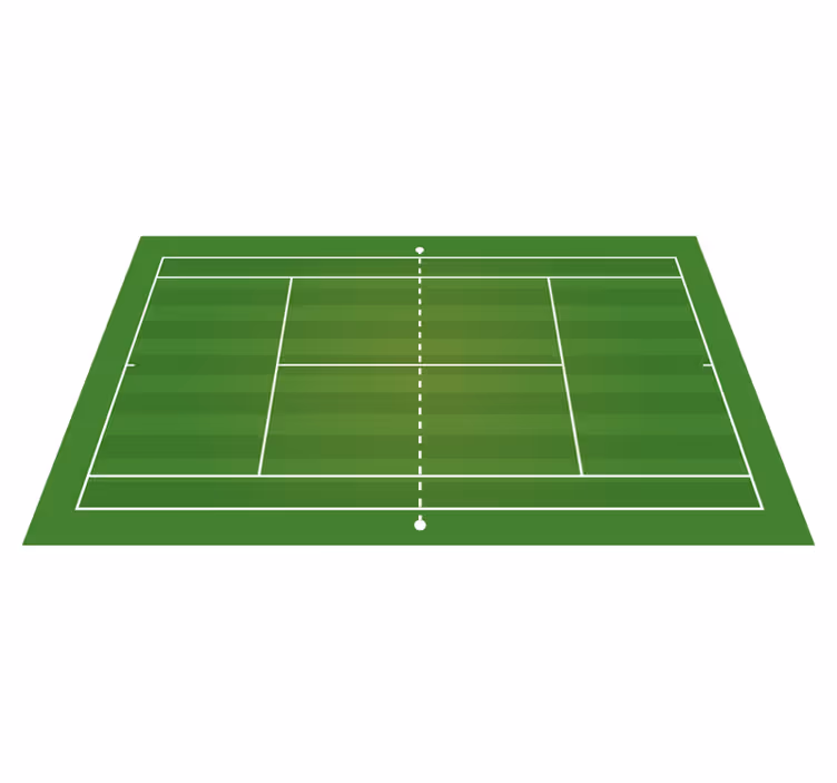Upea tenniskenttä teini vinyyli matto - Tenstickers