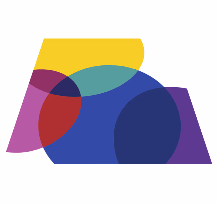 Upea värikäs minimaalinen vinyylimatto - Tenstickers