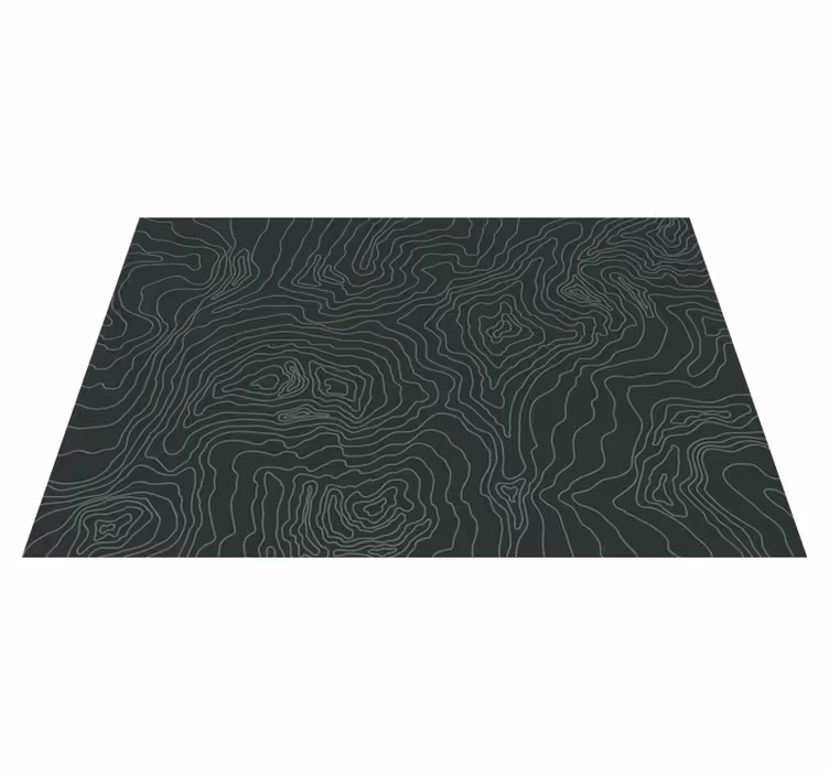 Matto pvc topografinen kartta maailmankartta - Tenstickers