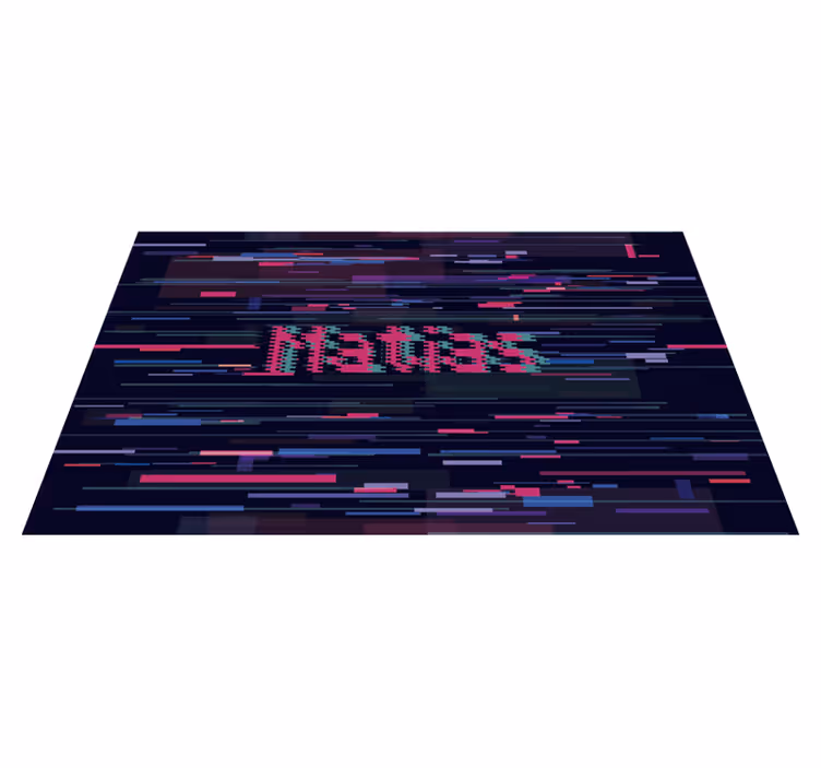 Moderni glitch matto nimellä - Tenstickers