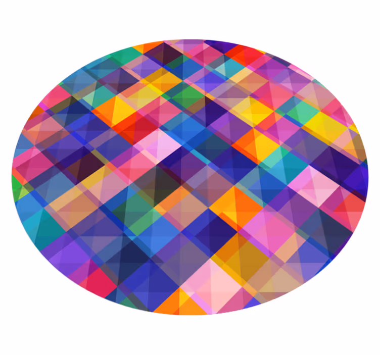 Moderni värillinen mosaiikkivinyylimatto - Tenstickers