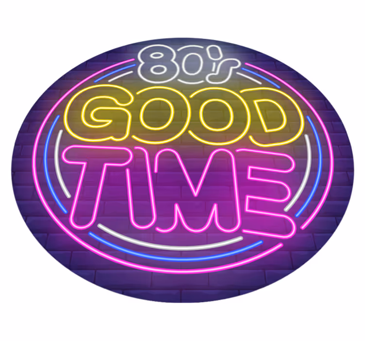 Vintage-vinyylimatto - 80-luvun hyvät ajat - Tenstickers