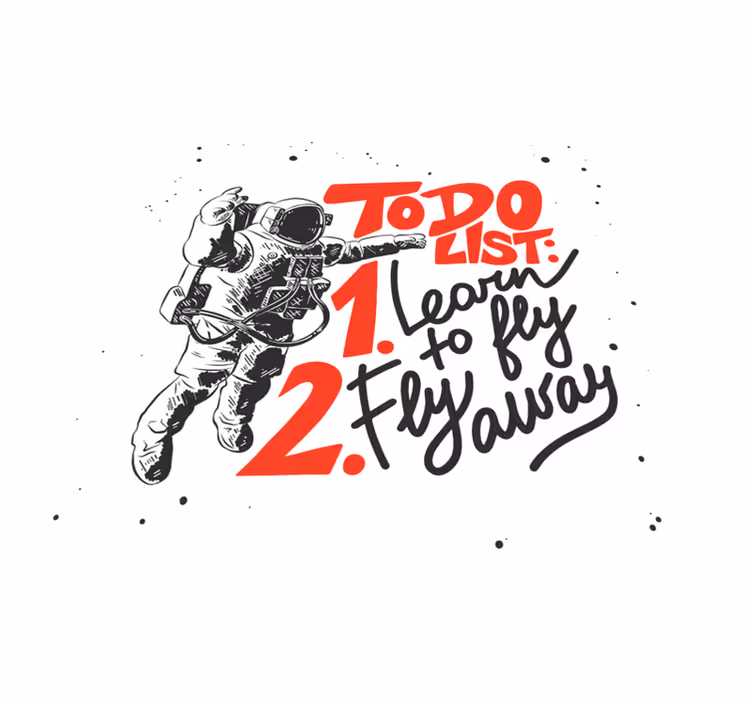 Matto pvc-lause astronautti - Tenstickers