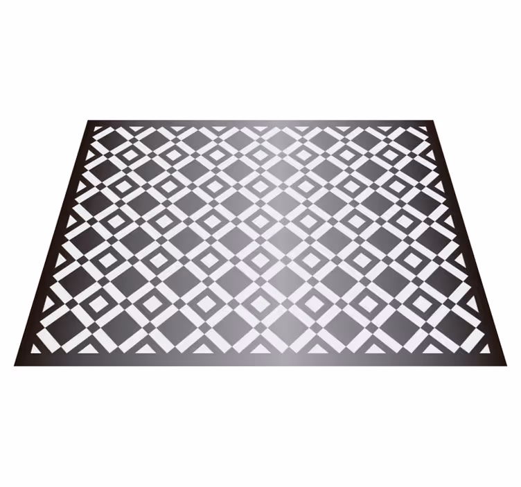 Uskomattomia laatat geometrinen vinyyli matto - Tenstickers