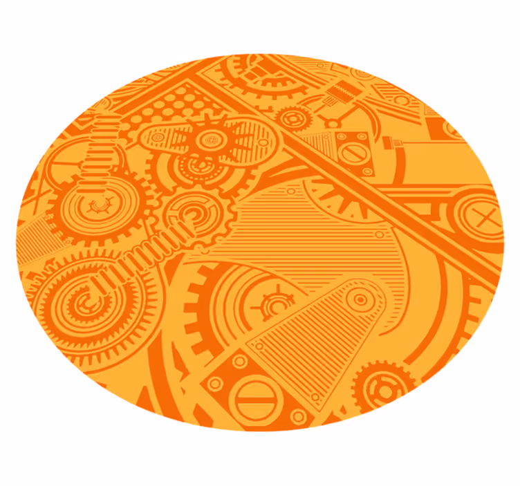 Alkuperäinen vintage steampunk -tyylinen vinyylimatto - Tenstickers
