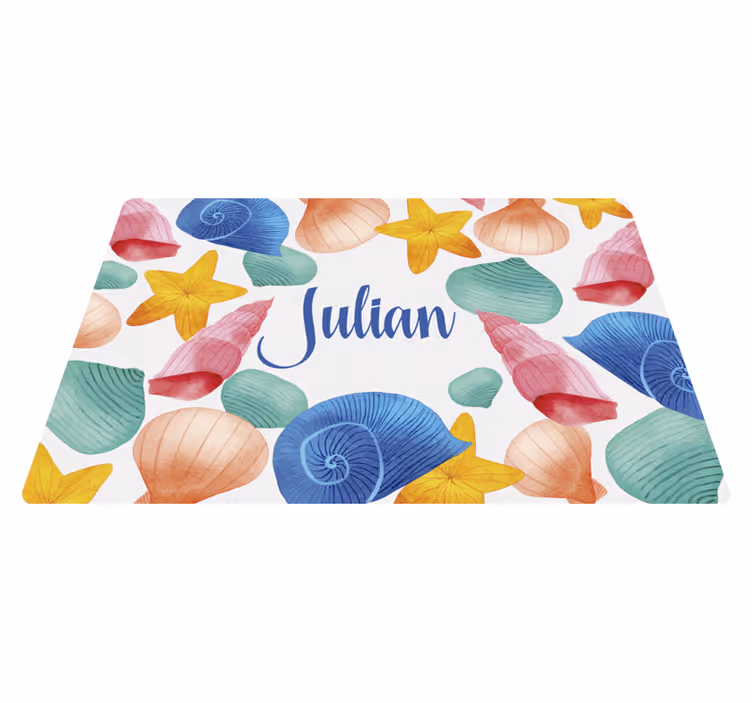 Upea meri ja kuoret vinyyli matto nimellä - Tenstickers