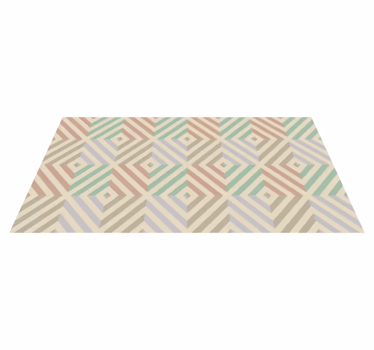 Abstraktit muodot geometrinen vinyylimatto - Tenstickers