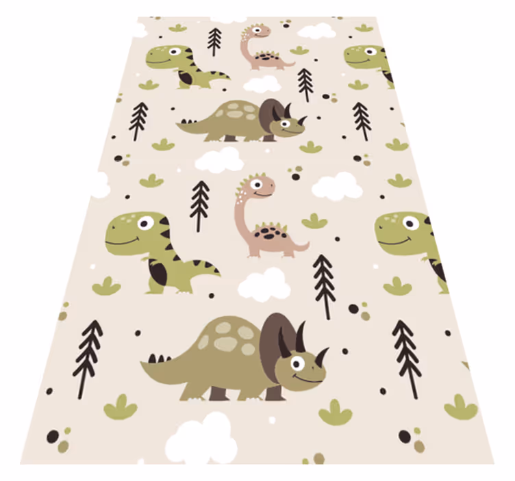 Dinosaurus lasten vinyyli matto - Tenstickers